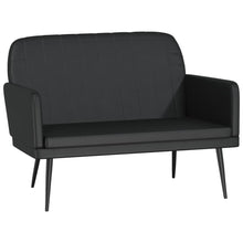Bankje 107x80x81 cm kunstleer zwart