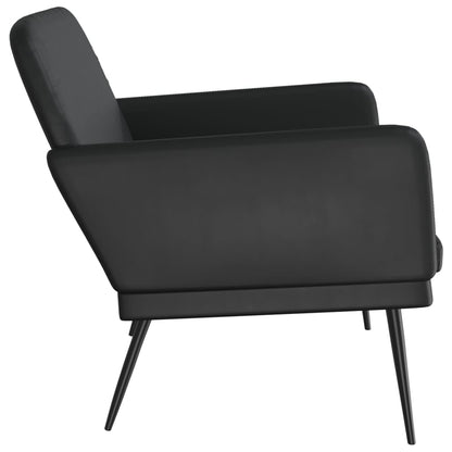 Bankje 107x80x81 cm kunstleer zwart