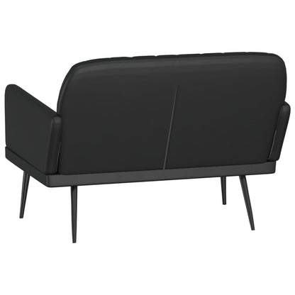 Bankje 107x80x81 cm kunstleer zwart