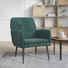 Fauteuil 62X79X79 Cm Fluweel Donkergroen