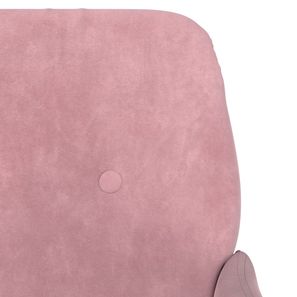 Fauteuil 62X79X79 Cm Fluweel Roze