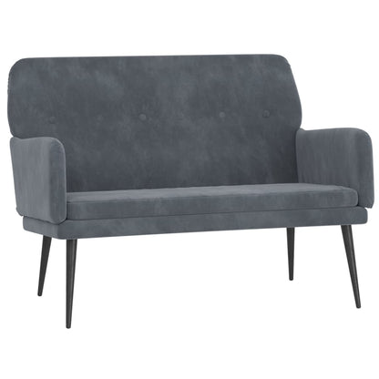 Bankje 108X79X79 Cm Fluweel Donkergrijs