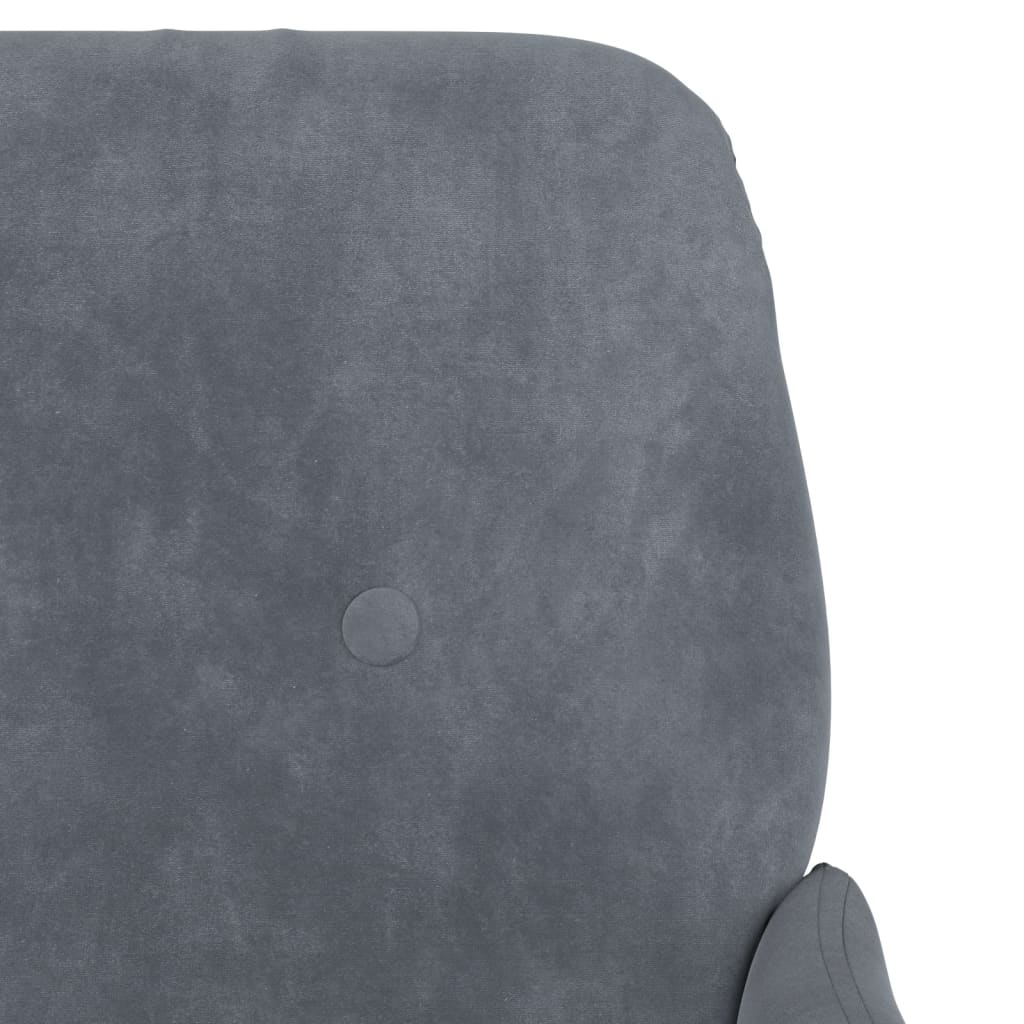 Bankje 108X79X79 Cm Fluweel Donkergrijs