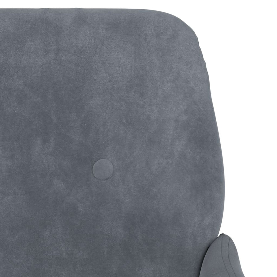 Bankje 108X79X79 Cm Fluweel Donkergrijs