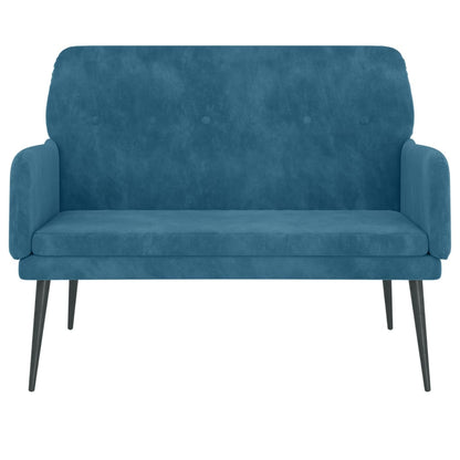 Bankje 108X79X79 Cm Fluweel Blauw