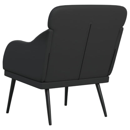 Fauteuil 63X76X80 Cm Kunstleer Zwart
