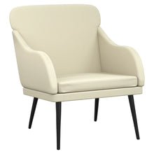 Fauteuil 63x76x80 cm kunstleer crèmekleurig