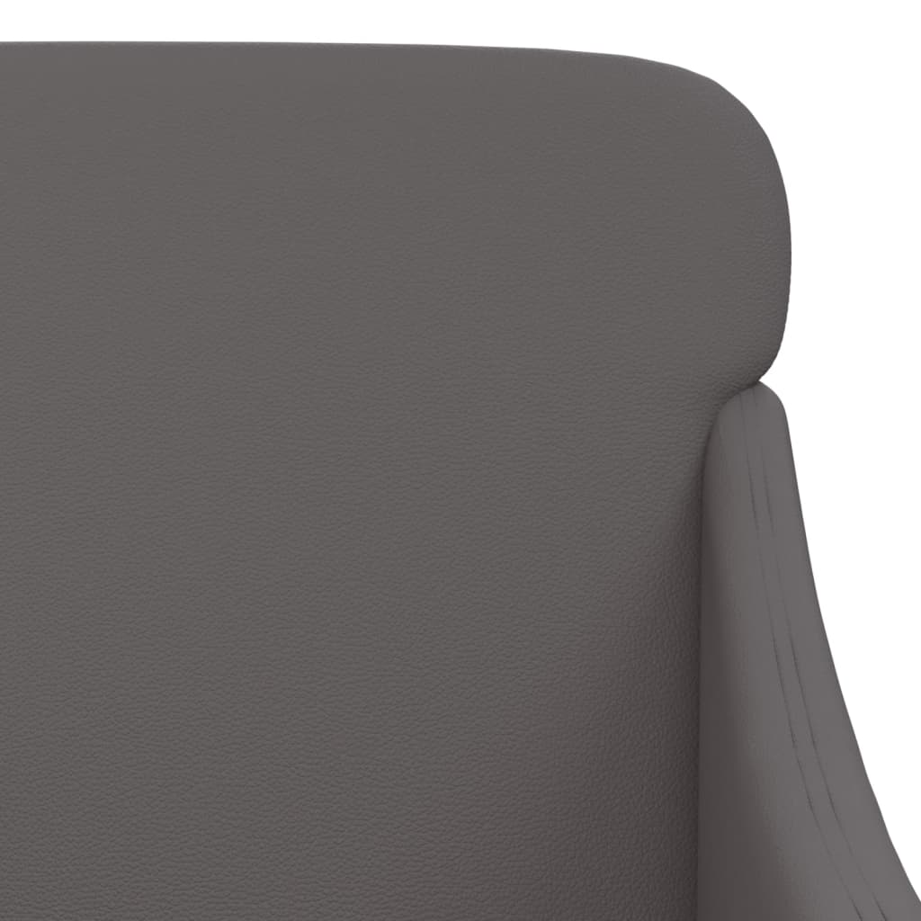 Fauteuil 63x76x80 cm kunstleer grijs