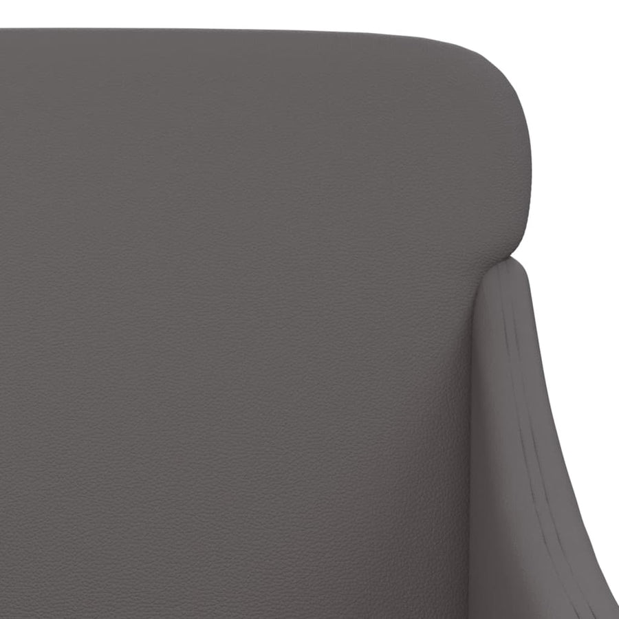 Fauteuil 63x76x80 cm kunstleer grijs