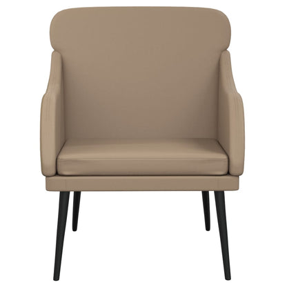 Fauteuil 63x76x80 cm kunstleer cappuccinokleurig