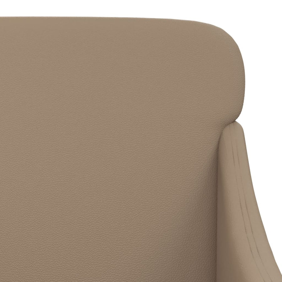 Fauteuil 63x76x80 cm kunstleer cappuccinokleurig