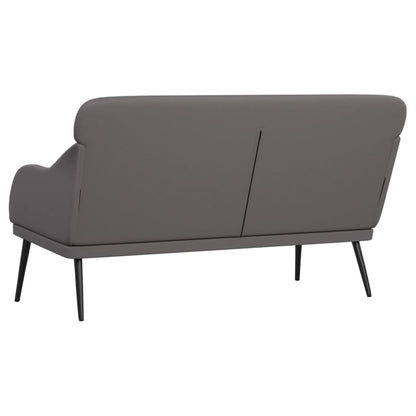 Bankje 110x76x80 cm kunstleer grijs