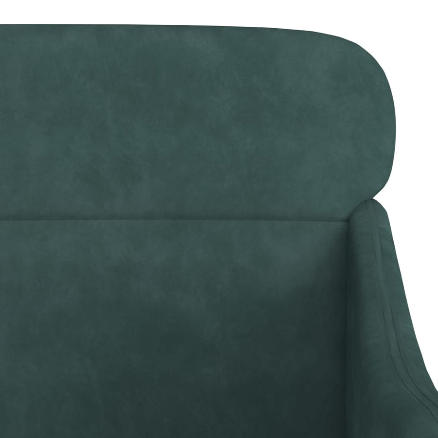 Fauteuil 63X76X80 Cm Fluweel Donkergroen