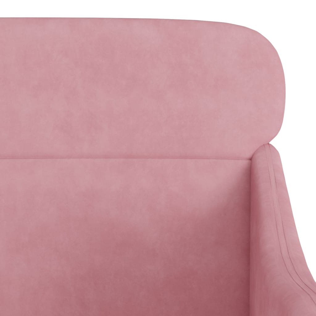 Fauteuil 63X76X80 Cm Fluweel Roze