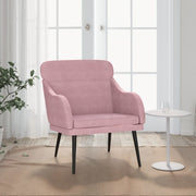 Armchair 63x76x80 cm velvet pink