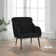 Armchair 63x76x80 cm velvet black