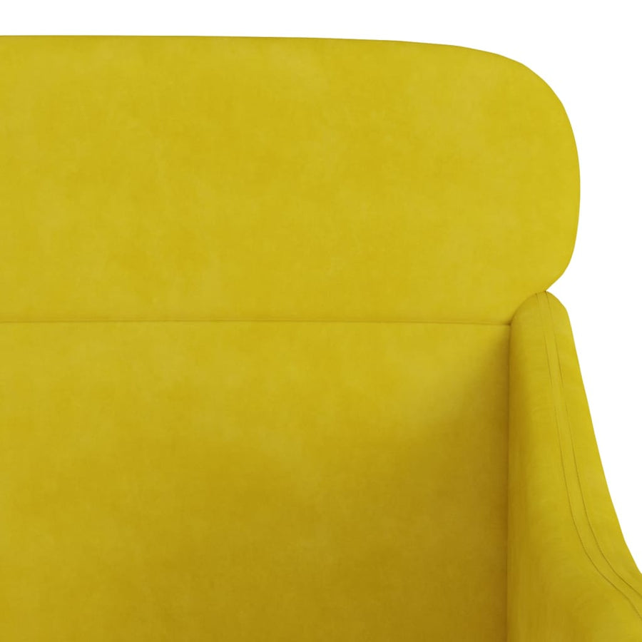 Fauteuil 63X76X80 Cm Fluweel Geel