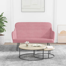 Bankje 110x76x80 cm fluweel roze
