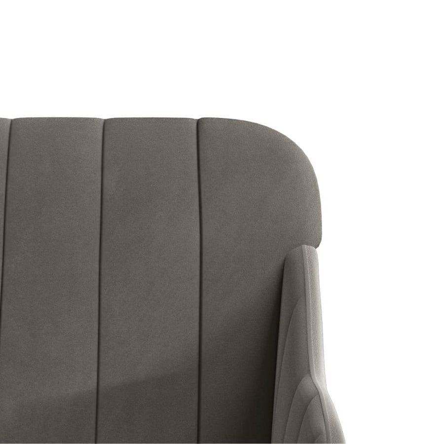 Fauteuil 63X76X80 Cm Fluweel Donkergrijs