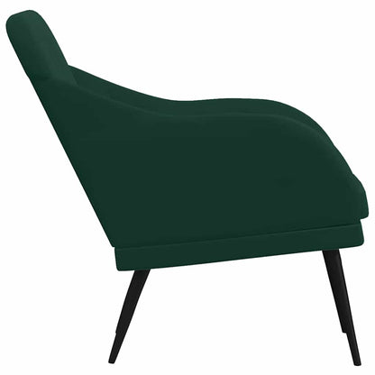 Fauteuil 63x76x80 cm fluweel donkergroen
