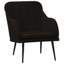 Fauteuil 63X76X80 Cm Fluweel Zwart