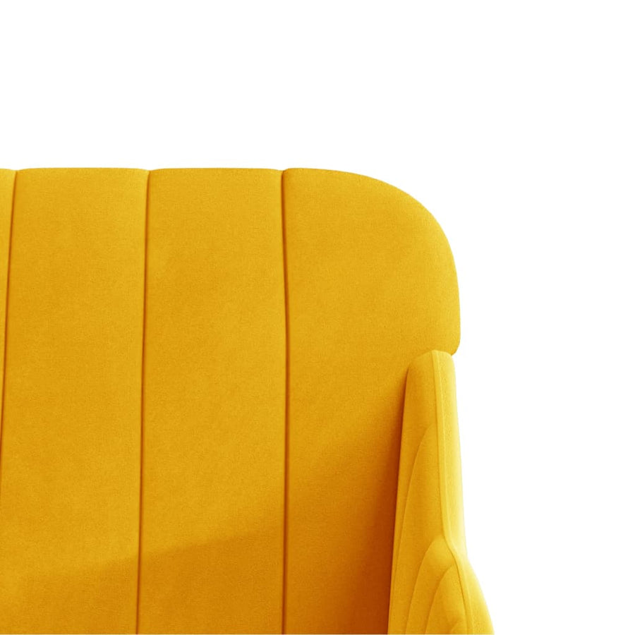Fauteuil 63X76X80 Cm Fluweel Geel