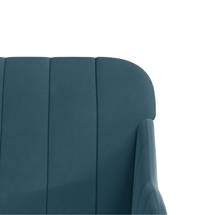 Fauteuil 63X76X80 Cm Fluweel Blauw