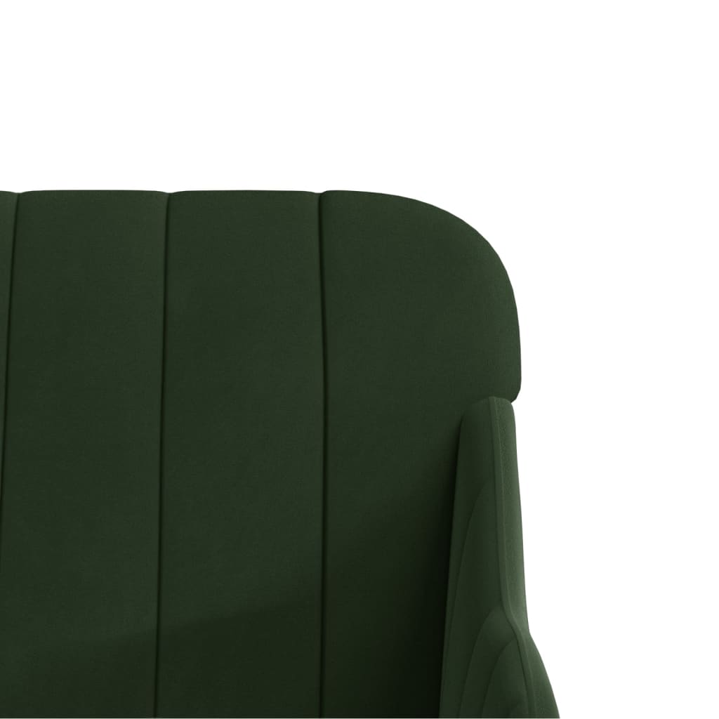 Bankje 110x76x80 cm fluweel donkergroen