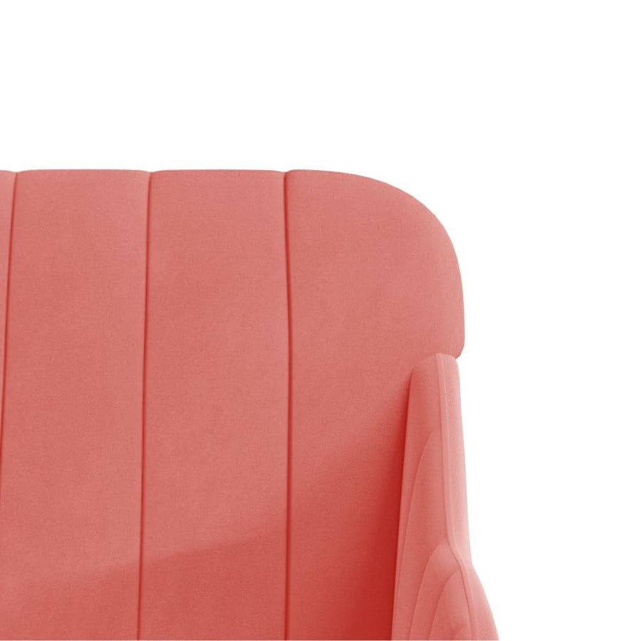 Bankje 110x76x80 cm fluweel roze
