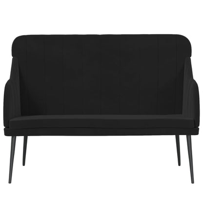 Bankje 110X76X80 Cm Fluweel Zwart