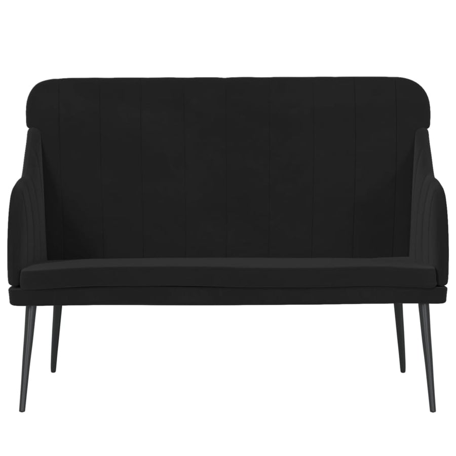 Bankje 110X76X80 Cm Fluweel Zwart