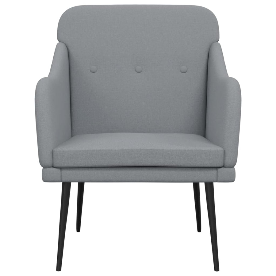 Fauteuil 63x76x80 cm stof lichtgrijs Lichtgrijs