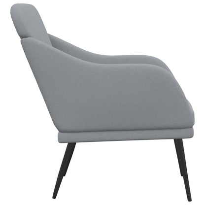 Fauteuil 63x76x80 cm stof lichtgrijs Lichtgrijs