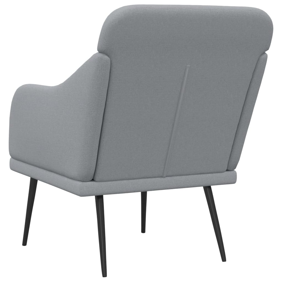 Fauteuil 63x76x80 cm stof lichtgrijs Lichtgrijs