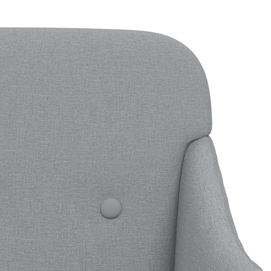 Fauteuil 63x76x80 cm stof lichtgrijs Lichtgrijs