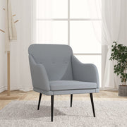 Fauteuil 63x76x80 cm stof lichtgrijs