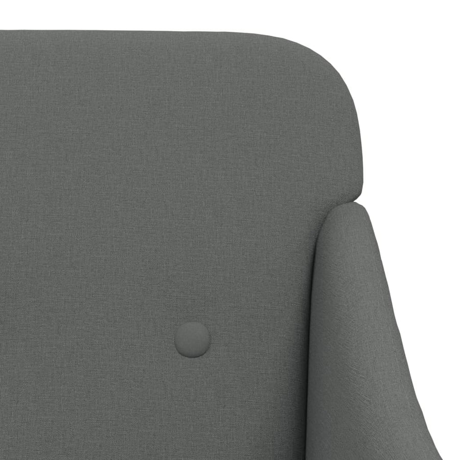 Fauteuil 63x76x80 cm stof donkergrijs