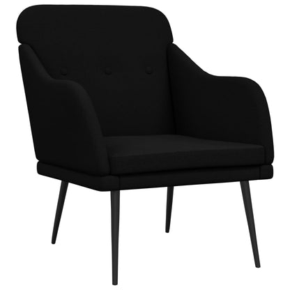 Fauteuil 63x76x80 cm stof zwart