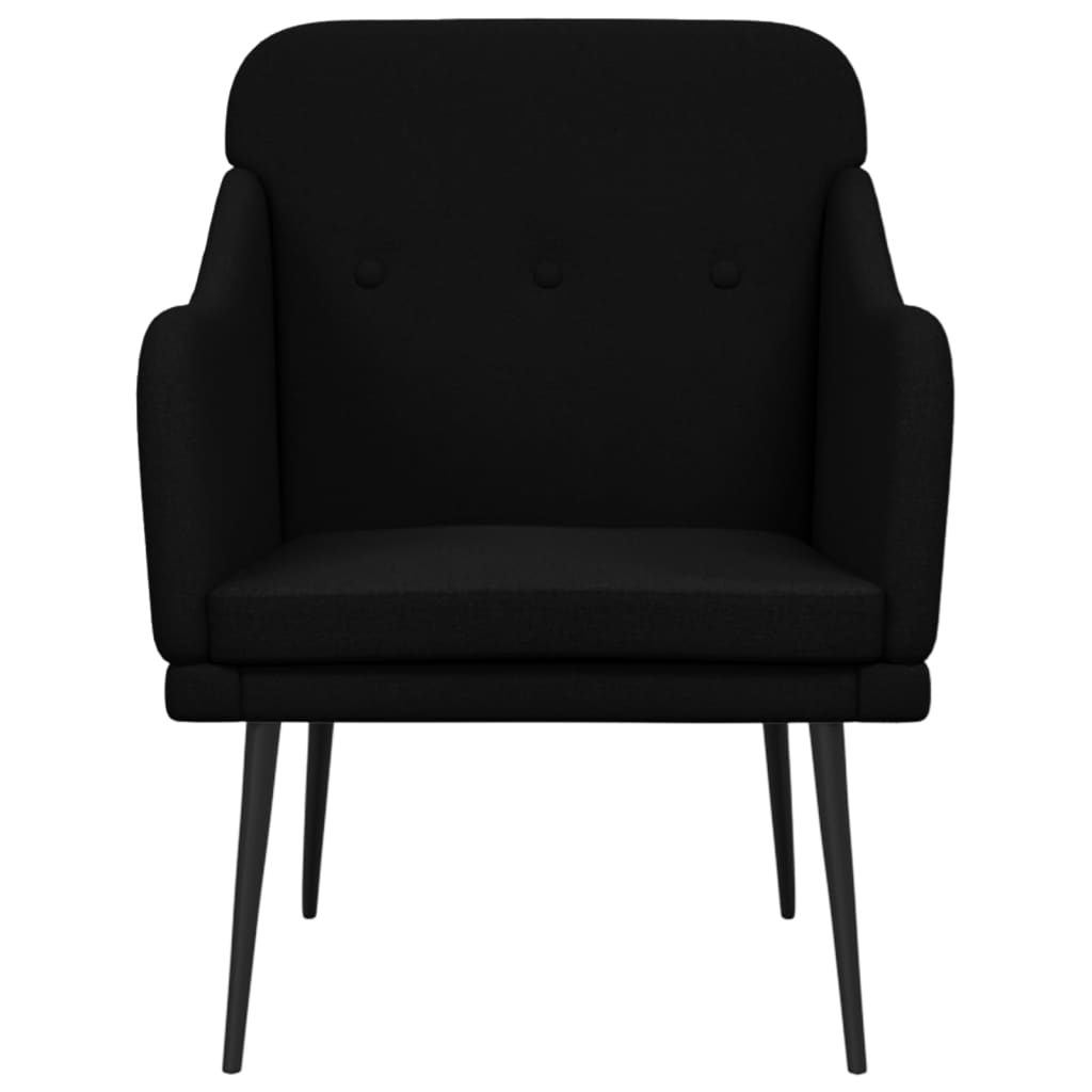 Fauteuil 63x76x80 cm stof zwart