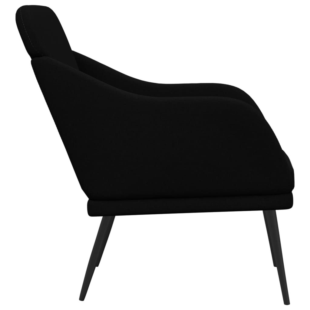 Fauteuil 63x76x80 cm stof zwart