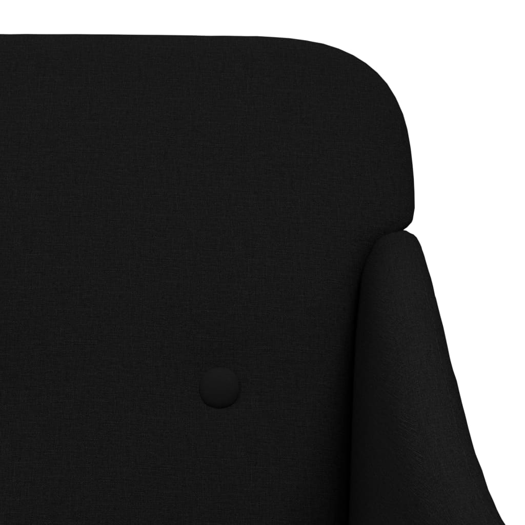 Fauteuil 63x76x80 cm stof zwart