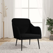 Fauteuil 63x76x80 cm stof zwart