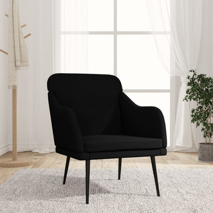 Fauteuil 63x76x80 cm stof zwart