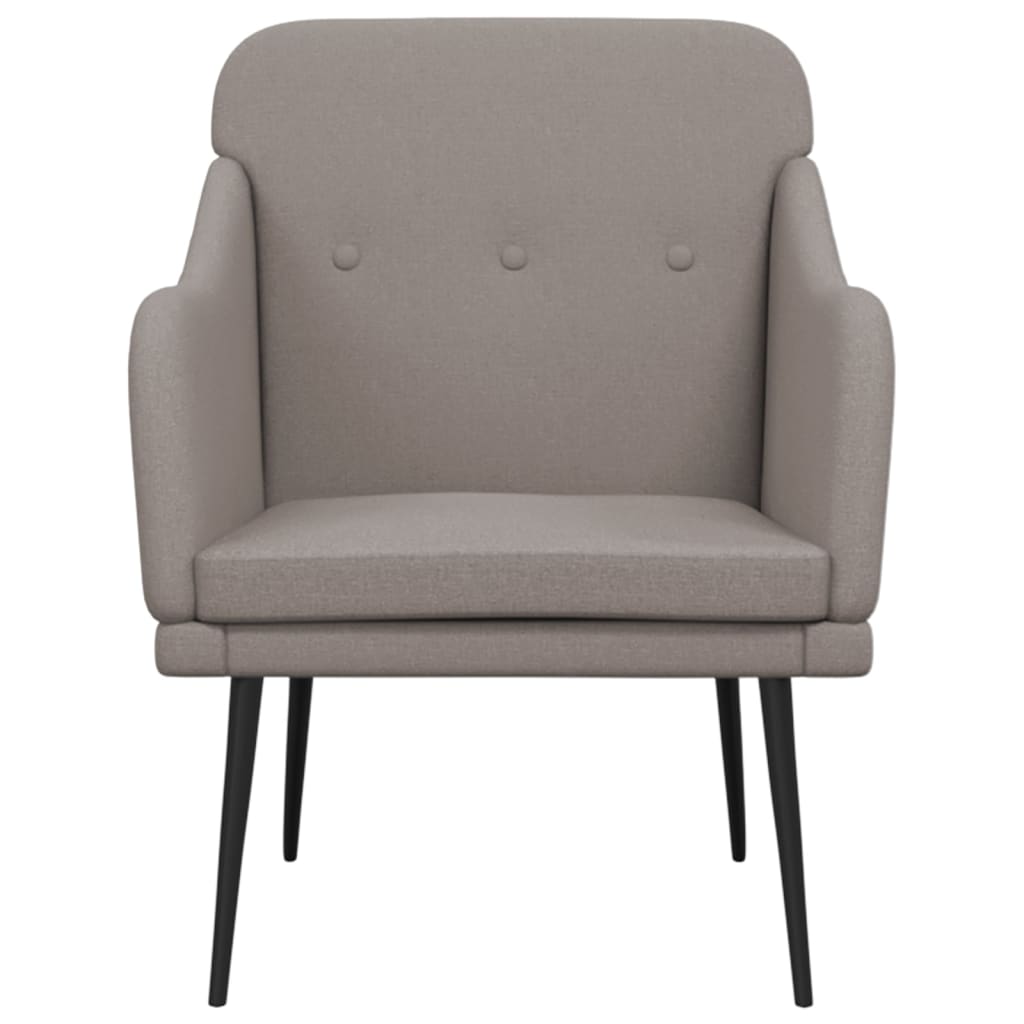 Fauteuil 63x76x80 cm stof taupe