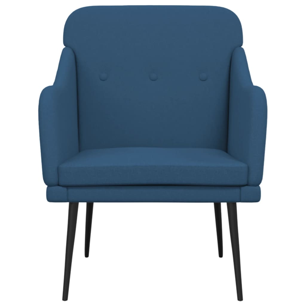 Fauteuil 63x76x80 cm stof blauw