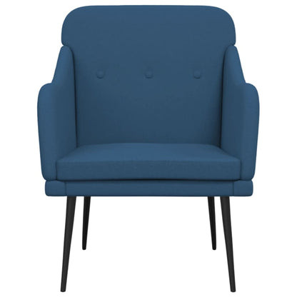 Fauteuil 63x76x80 cm stof blauw