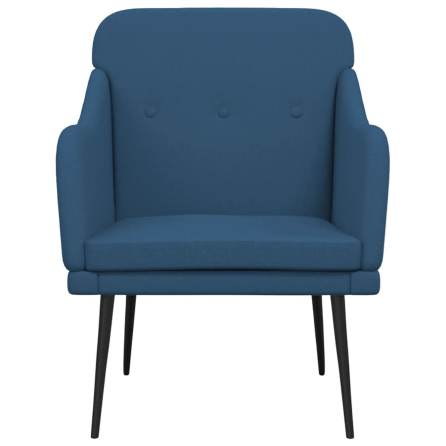 Fauteuil 63x76x80 cm stof blauw