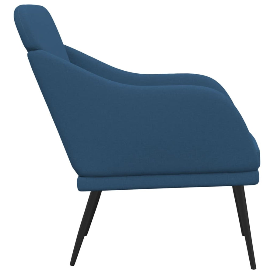 Fauteuil 63x76x80 cm stof blauw