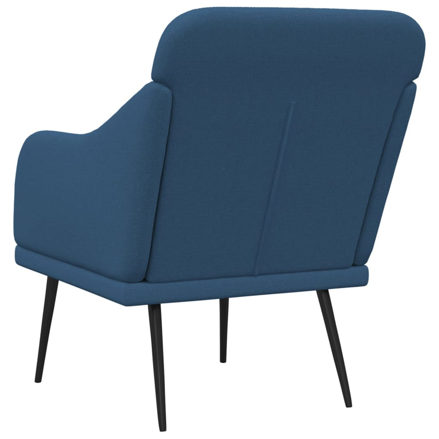 Fauteuil 63x76x80 cm stof blauw