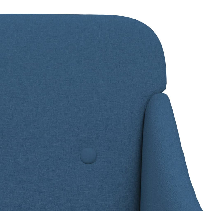 Fauteuil 63x76x80 cm stof blauw